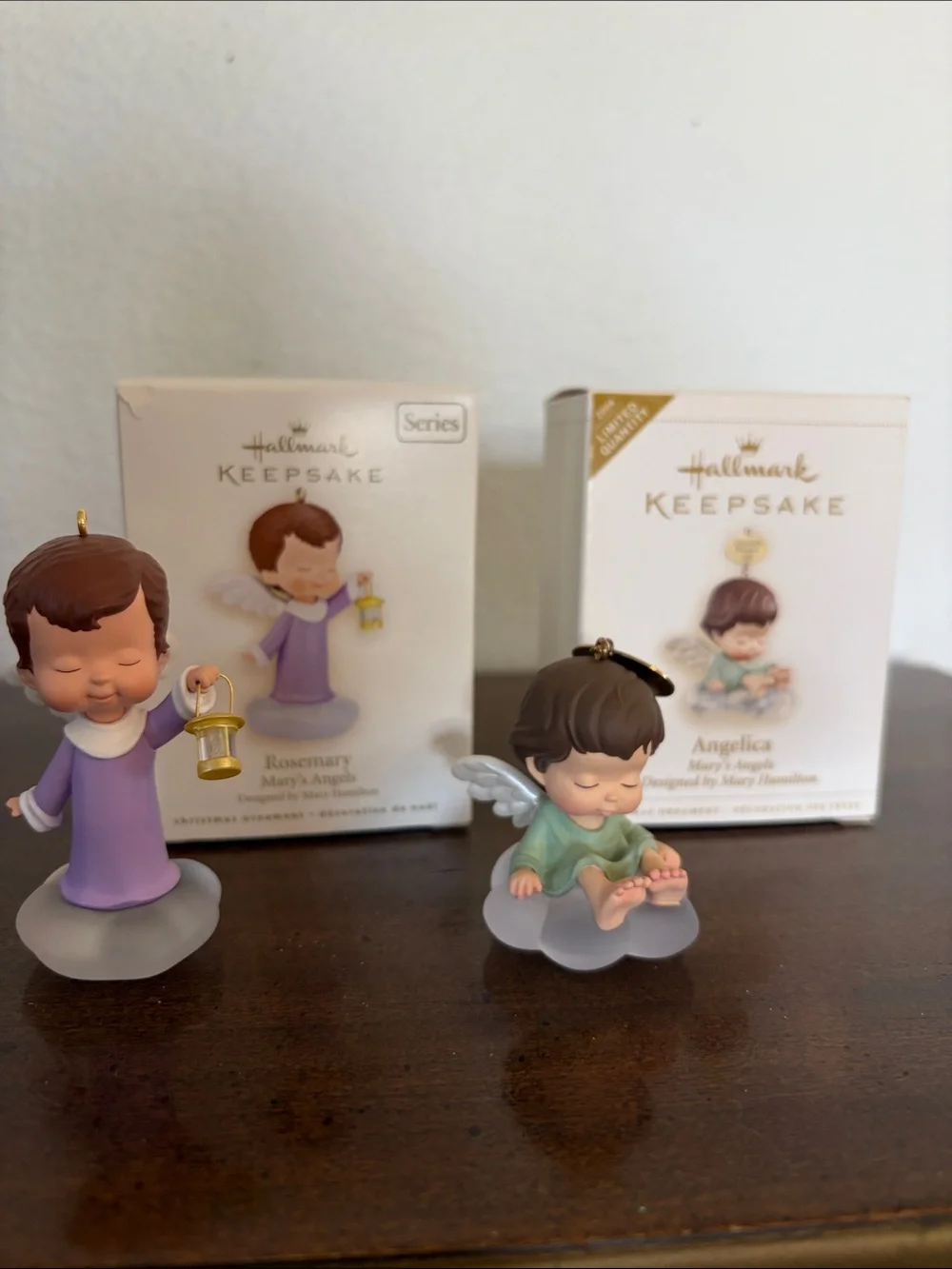 Hallmark Mary’s Angels Ornaments Angelica & Rosemary Mary Hamilton